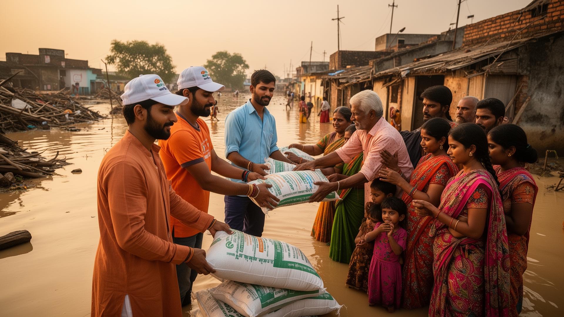 Flood relief distribution