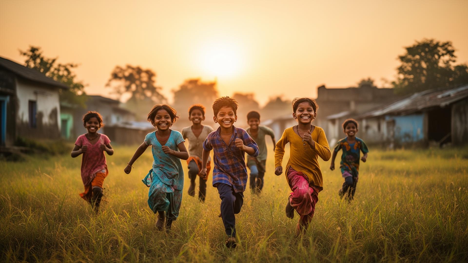 Children smiling with hope